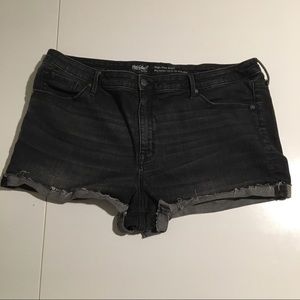 Mossimo Black Denim High Rise Shorts